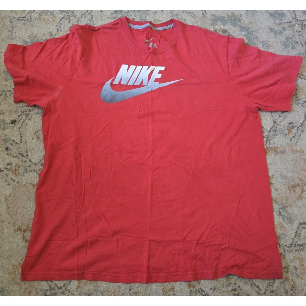 Nike Swoosh Red Tshirt XXL Mens Big Tall